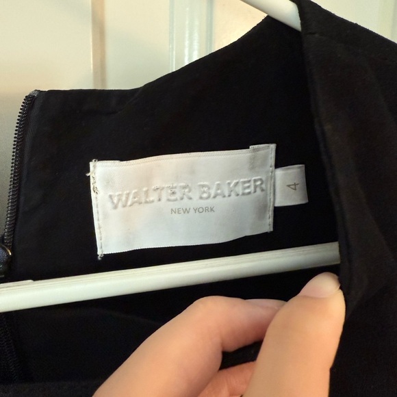 GUC Walter Baker Black Sleeveless Sheath Suede Mini Dress size 4 - Picture 2 of 6